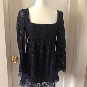 Navy Lace Dress